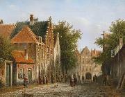 unknow artist European city landscape, street landsacpe, construction, frontstore, building and architecture.039 painting